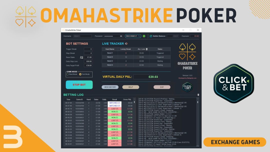 OmahaStrike Poker Software