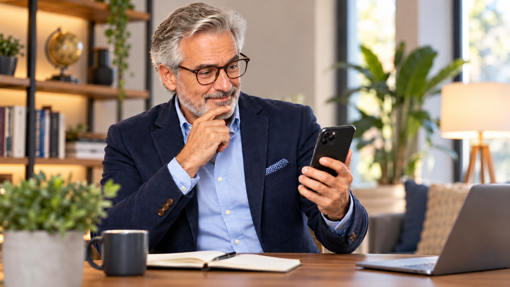 GHBT bettor reviewing system results on smartphone